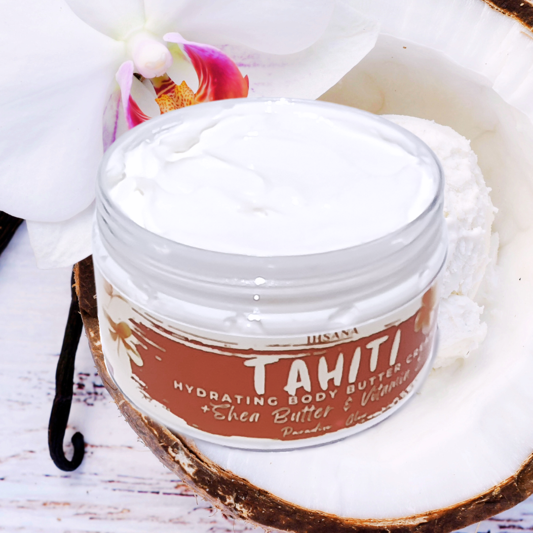 VANILLA + COCONUT- Hydrating Body Butter Cream-Tahiti