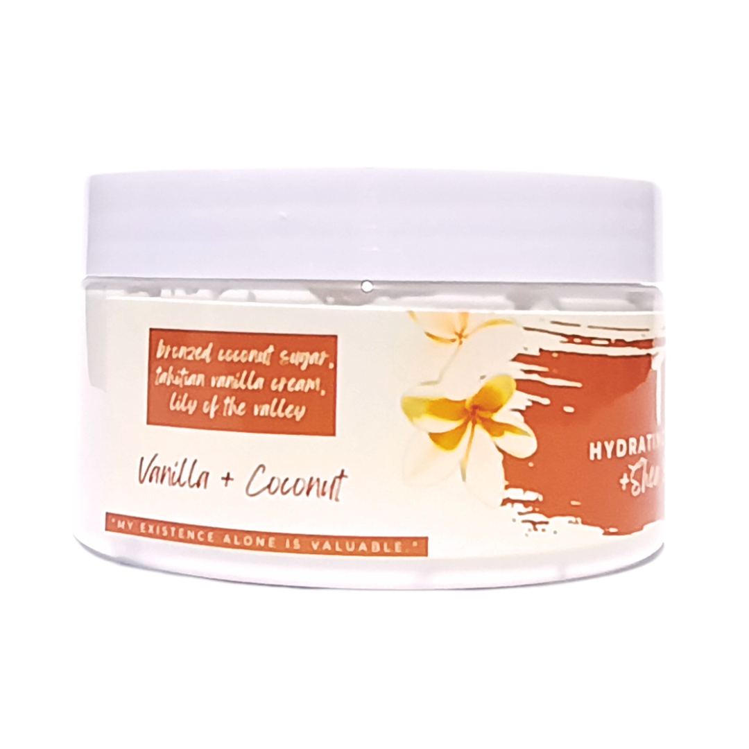 VANILLA + COCONUT- Hydrating Body Butter Cream-Tahiti