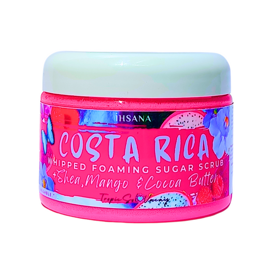 PINK DRAGON FRUIT - Triple Butter Whipped Foaming Sugar Scrub - Costa Rica