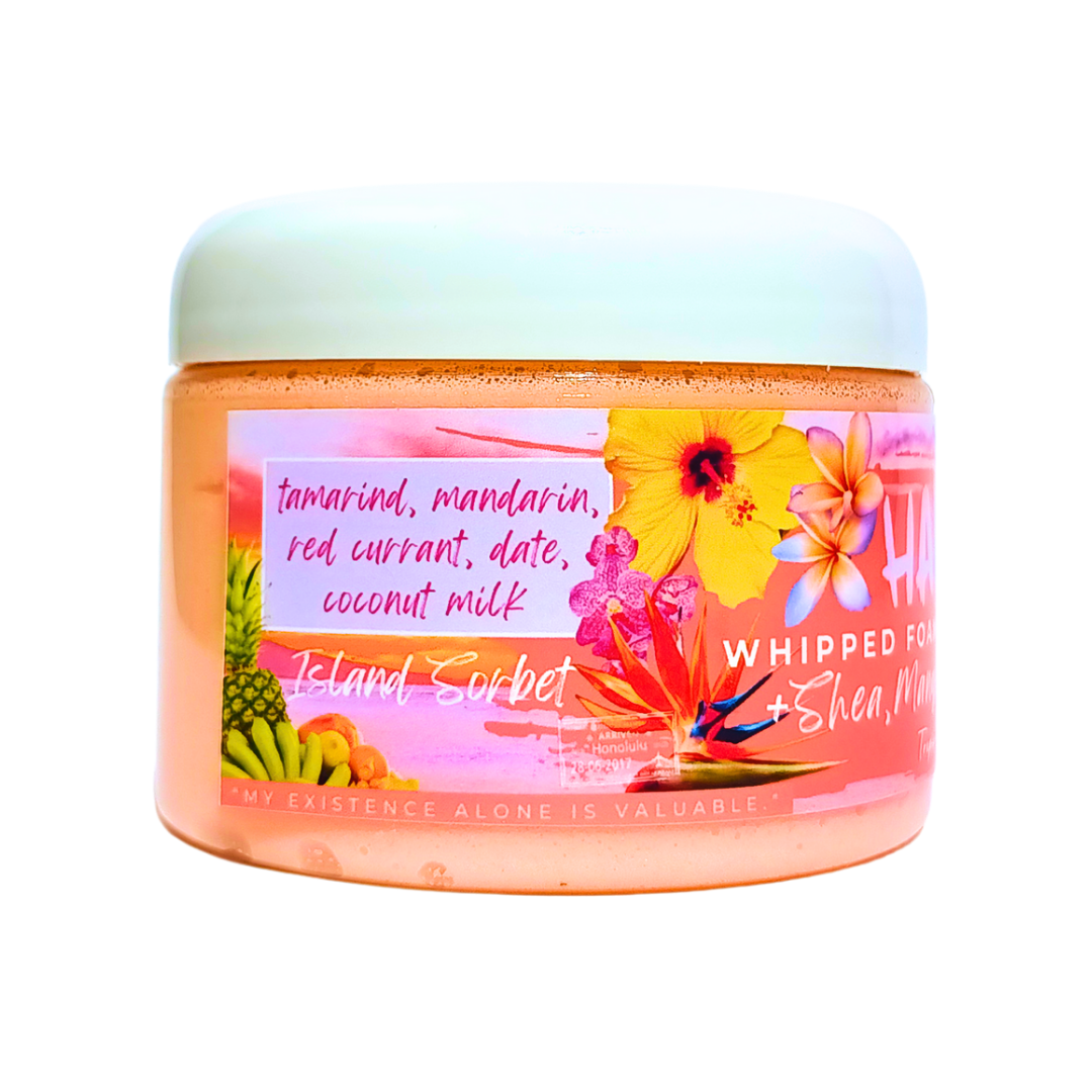 ISLAND SORBET - Triple Butter Whipped Foaming Sugar Scrub - Hawaii