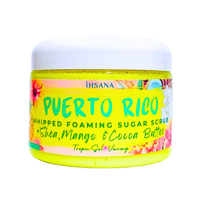 PINEAPPLE BLISS - Triple Butter Whipped Foaming Sugar Scrub - Puerto Rico